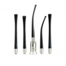 LONG STAINLESS STEEL & ACRYLIC READING E-PIPE DRIP TIPS